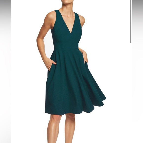 Dress the population Catalina Dress in pine - Picture 1 of 12